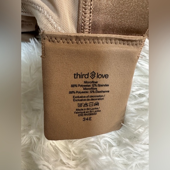 ThirdLove Sports Bra 34 E Brown Kinetic Adjustable High Support Cups Wireless - Picture 8 of 13
